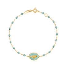 Gigi Clozeau - Madone resin charm Classic Gigi Iceberg bracelet, Yellow Gold, 6.7"