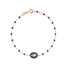 Gigi Clozeau - Madone resin charm Classic Gigi Lapis bracelet, Rose Gold, 6.7"