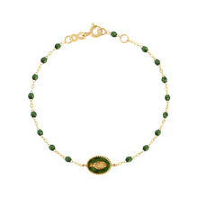 Gigi Clozeau - Madone Resin Charm Classic Gigi Scarab Bracelet, Yellow Gold, 6.7"