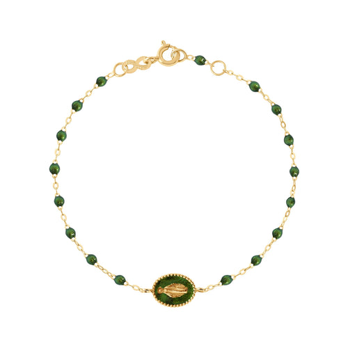 Gigi Clozeau - Madone Resin Charm Classic Gigi Scarab Bracelet, Yellow Gold, 6.7