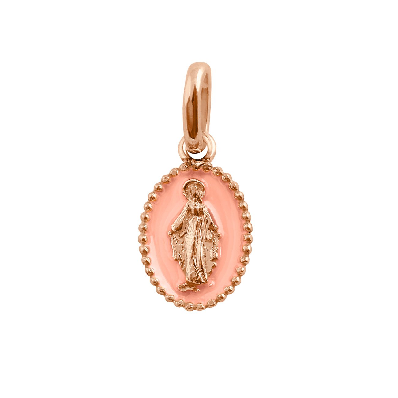 Gigi Clozeau - Madone Saumon Resin pendant, Rose gold