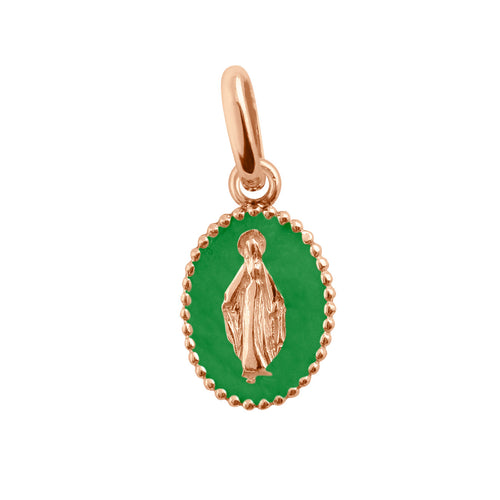 Gigi Clozeau - Madone White Resin pendant, Rose Gold