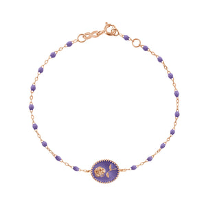 Gigi Clozeau - Mauve Rose Bracelet, Rose Gold, 6.7"