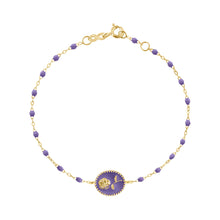 Gigi Clozeau - Mauve Rose Bracelet, Yellow Gold, 6.7"