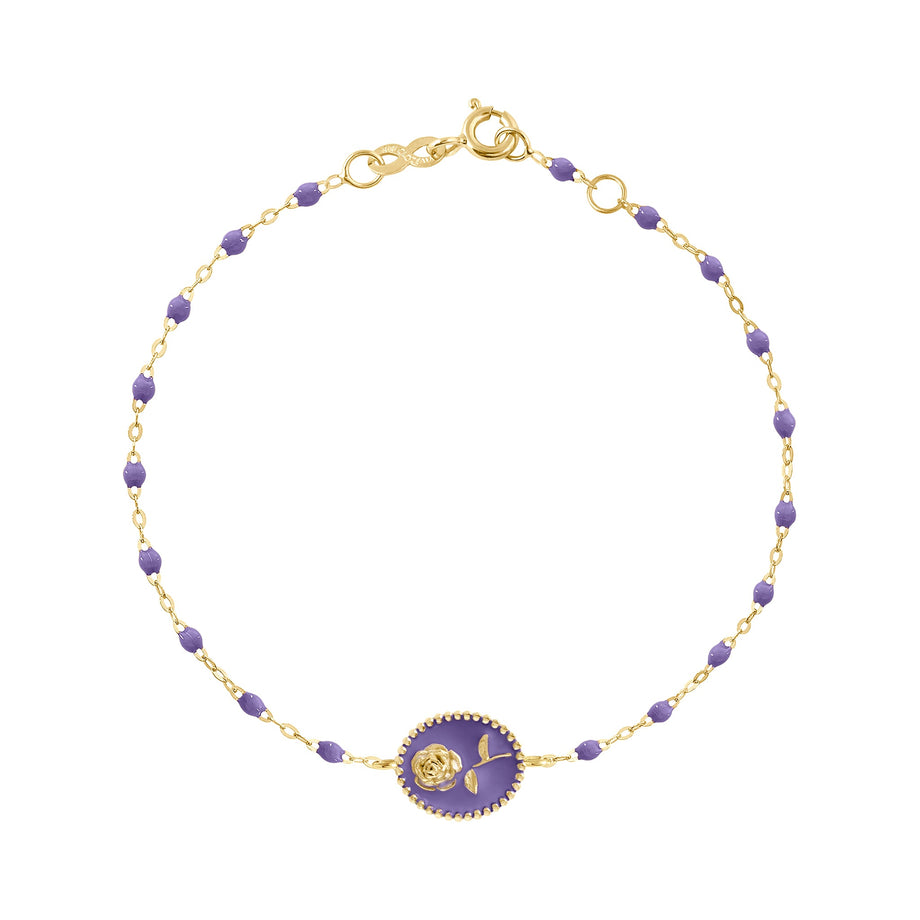 Gigi Clozeau - Mauve Rose Bracelet, Yellow Gold, 6.7