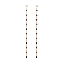 Gigi Clozeau - Mini Gigi Party Black diamond earrings, Rose Gold