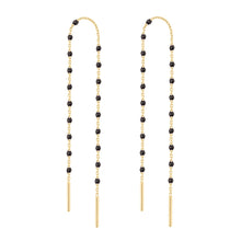 Gigi Clozeau - Mini Gigi Black earrings, Yellow Gold