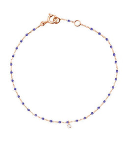 Gigi Clozeau - Mini Gigi Lapis bracelet, Rose Gold 1 Diamond, 6.7"