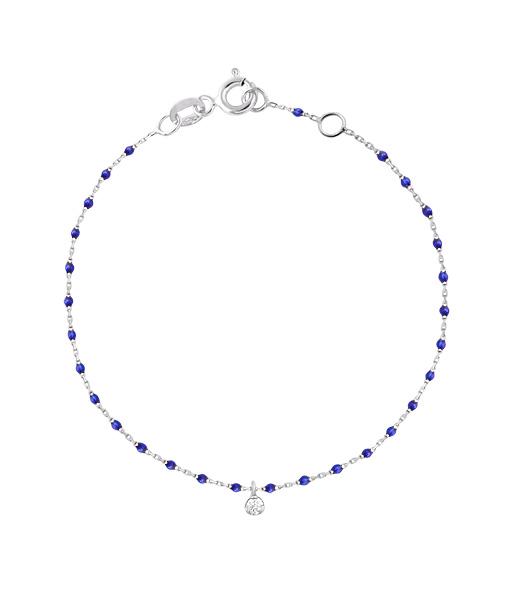Gigi Clozeau - Mini Gigi Lapis bracelet, White Gold 1 Diamond, 6.7"