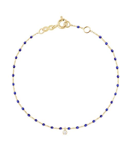 Gigi Clozeau - Mini Gigi Lapis bracelet, Yellow Gold 1 Diamond, 6.7"