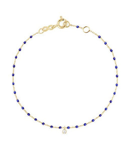 Gigi Clozeau - Mini Gigi Lapis bracelet, Yellow Gold 1 Diamond, 6.7"