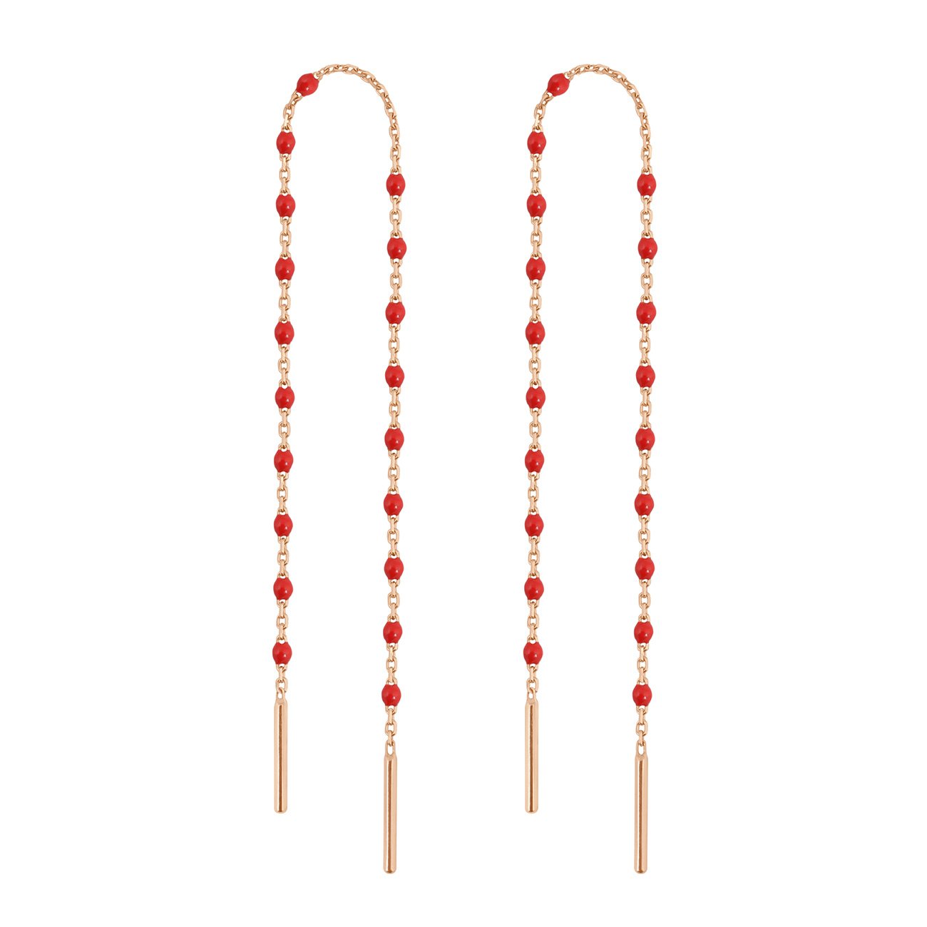 Gigi Clozeau - Mini Gigi Poppy earrings, Rose Gold