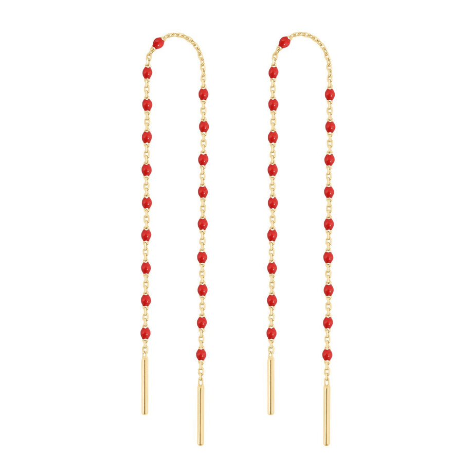 Gigi Clozeau - Mini Gigi Poppy earrings, Yellow Gold