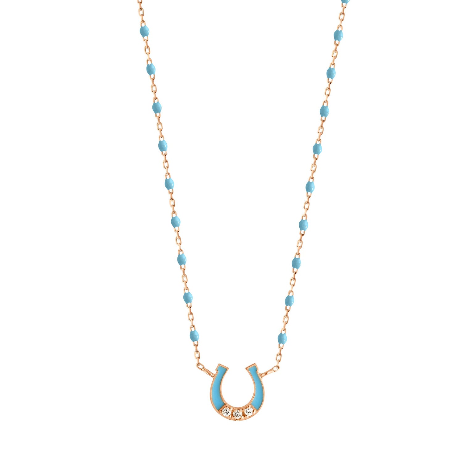Tiffany horseshoe outlet necklace rose gold