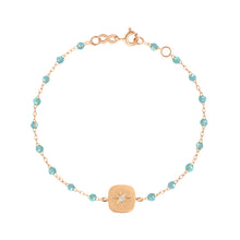 Gigi Clozeau - Miss Gigi Aqua diamond bracelet, Rose Gold, 6.7"