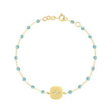 Gigi Clozeau - Miss Gigi Aqua diamond bracelet, Yellow Gold, 6.7"