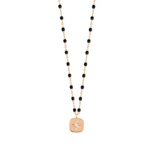 Gigi Clozeau - Miss Gigi Black diamond necklace, Rose Gold, 16.5"