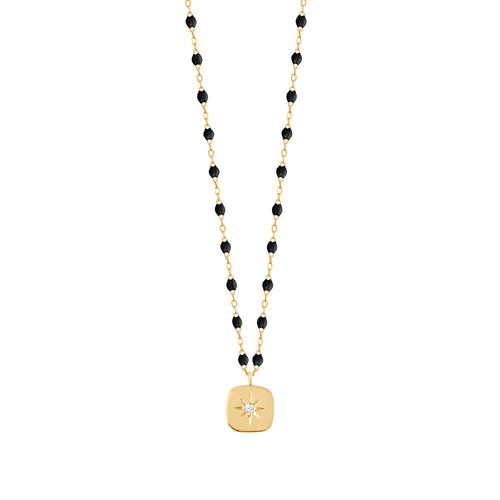 Gigi Clozeau - Miss Gigi Black diamond necklace, Yellow Gold, 16.5
