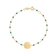 Gigi Clozeau - Miss Gigi Emerald diamond bracelet, Yellow Gold, 6.7"