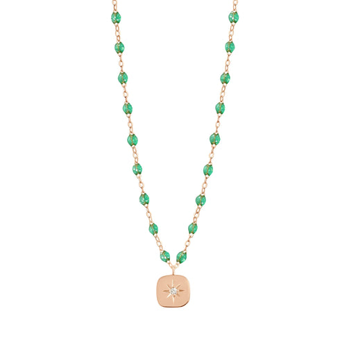 Gigi Clozeau - Miss Gigi Mint diamond necklace, Rose Gold, 16.5
