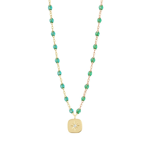 Gigi Clozeau - Miss Gigi Mint diamond necklace, Yellow Gold, 16.5