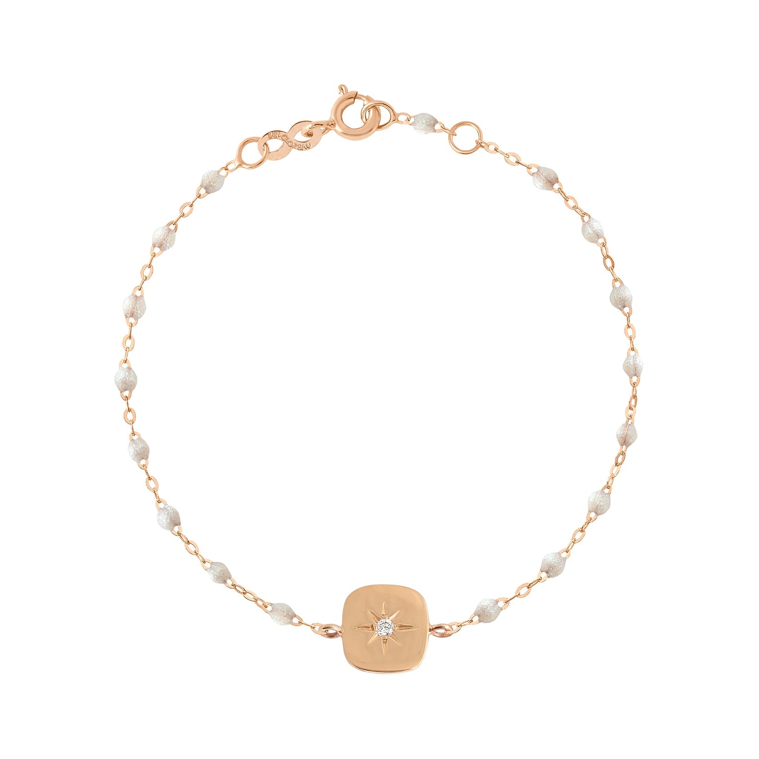Gigi Clozeau - Miss Gigi Opal diamond bracelet, Rose Gold, 6.7"