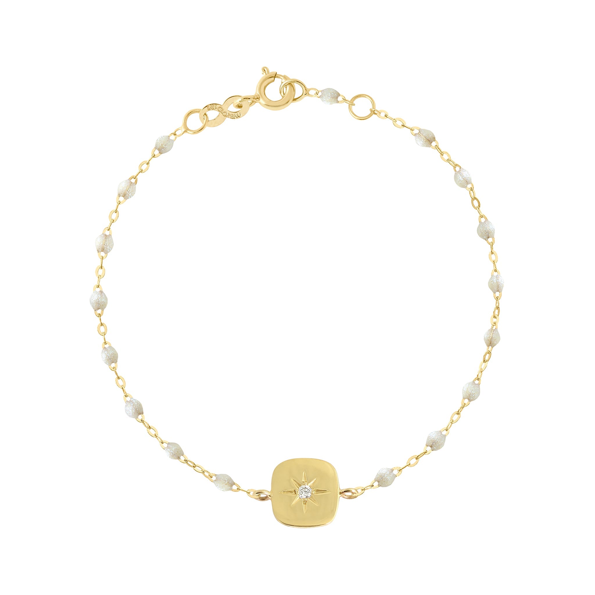Gigi Clozeau - Miss Gigi Opal diamond bracelet, Yellow Gold, 6.7"