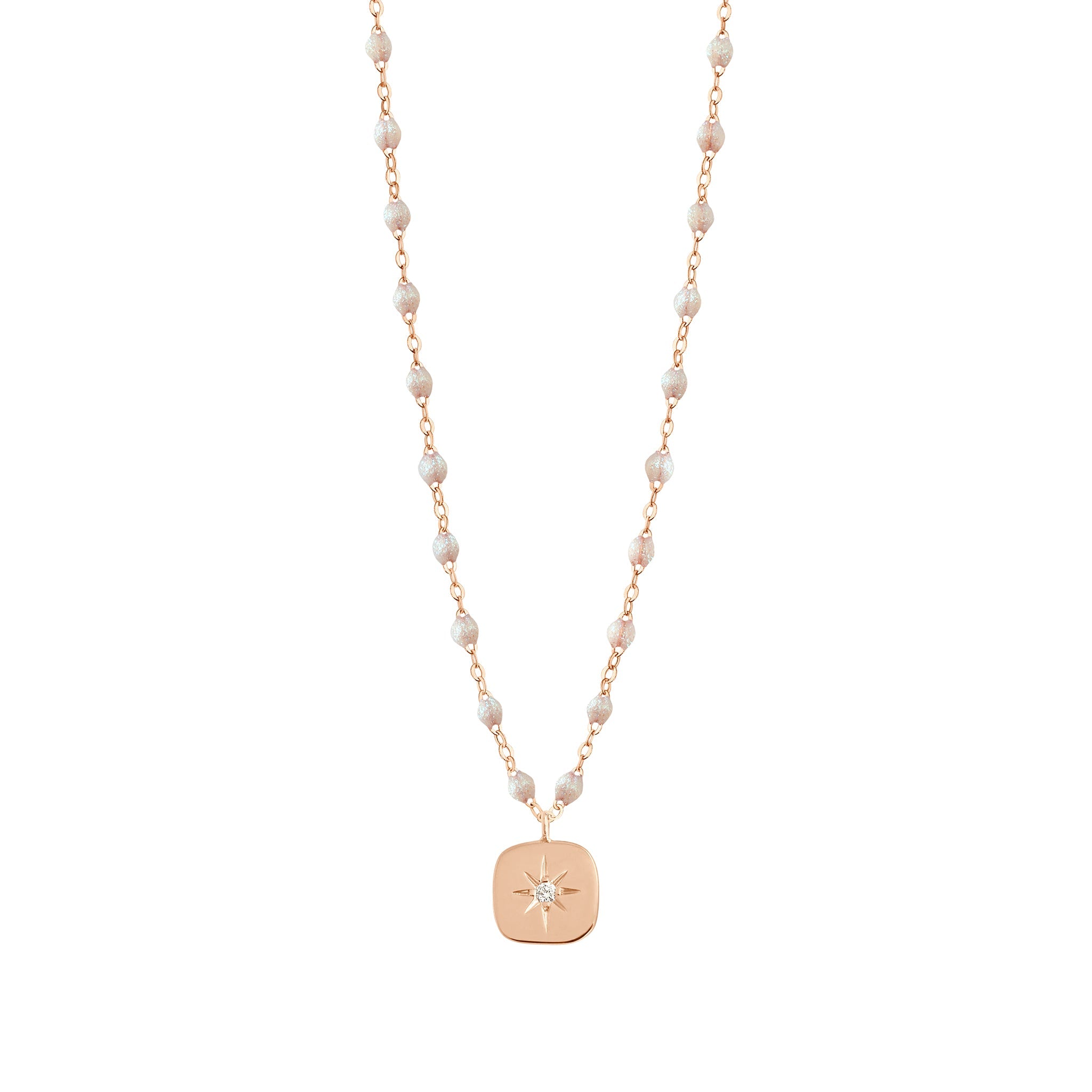 Gigi Clozeau - Miss Gigi Opal diamond necklace, Rose Gold, 16.5"