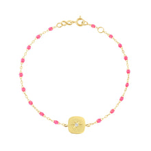 Gigi Clozeau - Miss Gigi Pink diamond bracelet, Yellow Gold, 6.7"