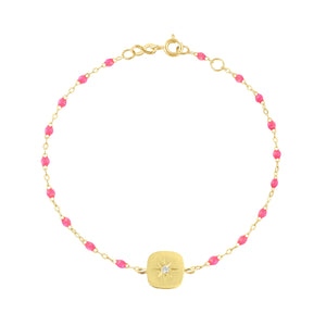 Gigi Clozeau - Miss Gigi Pink diamond bracelet, Yellow Gold, 6.7"