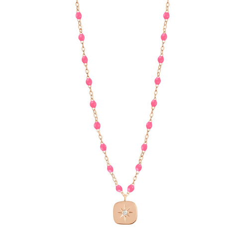Gigi Clozeau - Miss Gigi Pink diamond necklace, Rose Gold, 16.5