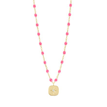 Gigi Clozeau - Miss Gigi Pink diamond necklace, Yellow Gold, 16.5"