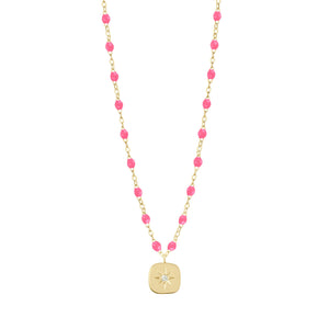 Gigi Clozeau - Miss Gigi Pink diamond necklace, Yellow Gold, 16.5"