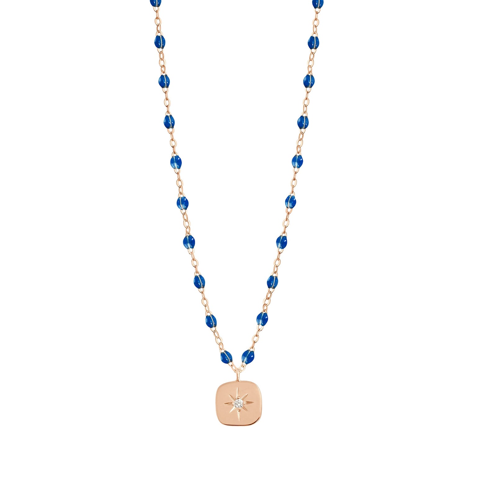 Gigi Clozeau - Miss Gigi Sapphire diamond necklace, Rose Gold, 16.5"