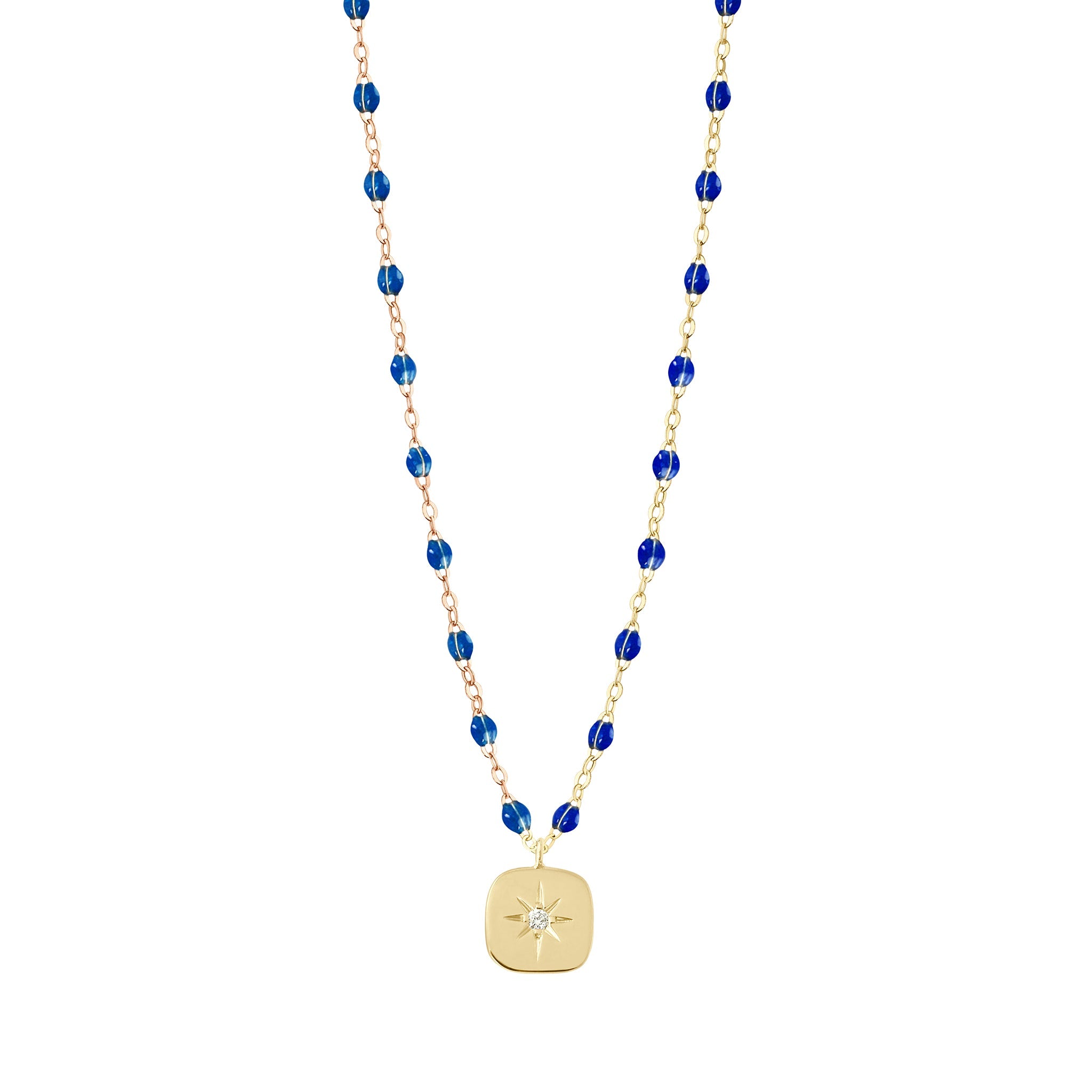 Gigi Clozeau - Miss Gigi Sapphire diamond necklace, Yellow Gold, 16.5"