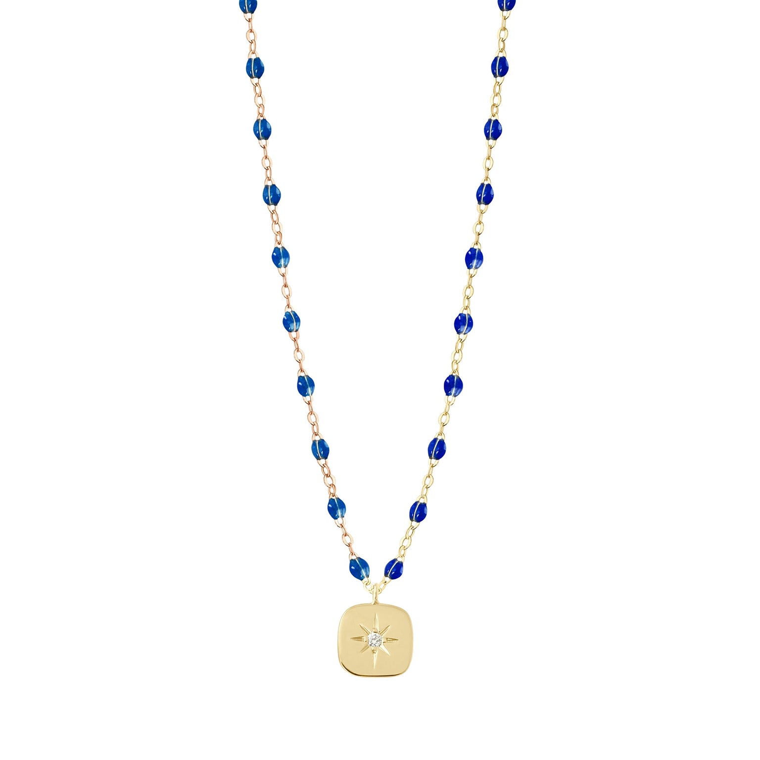 Gigi Clozeau - Miss Gigi Sapphire diamond necklace, Yellow Gold, 16.5"