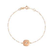 Gigi Clozeau - Miss Gigi White diamond bracelet, Rose Gold, 6.7"
