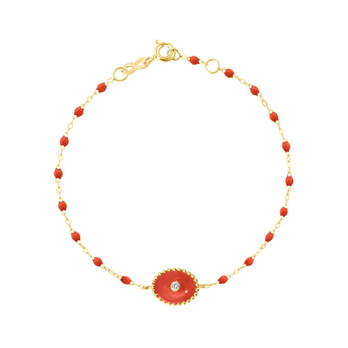 Gigi Clozeau - North Star Classic Gigi Coral diamond bracelet, Yellow Gold, 6.7