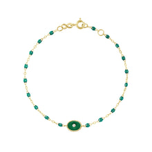 Gigi Clozeau - North Star Classic Gigi Emerald diamond bracelet, Yellow Gold, 6.7"