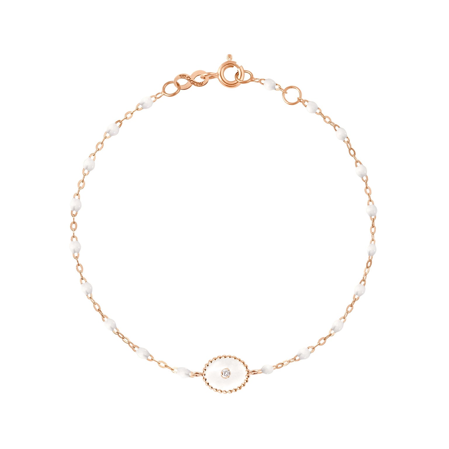 Gigi Clozeau - North Star Classic Gigi White diamond bracelet, Rose Gold, 6.7"