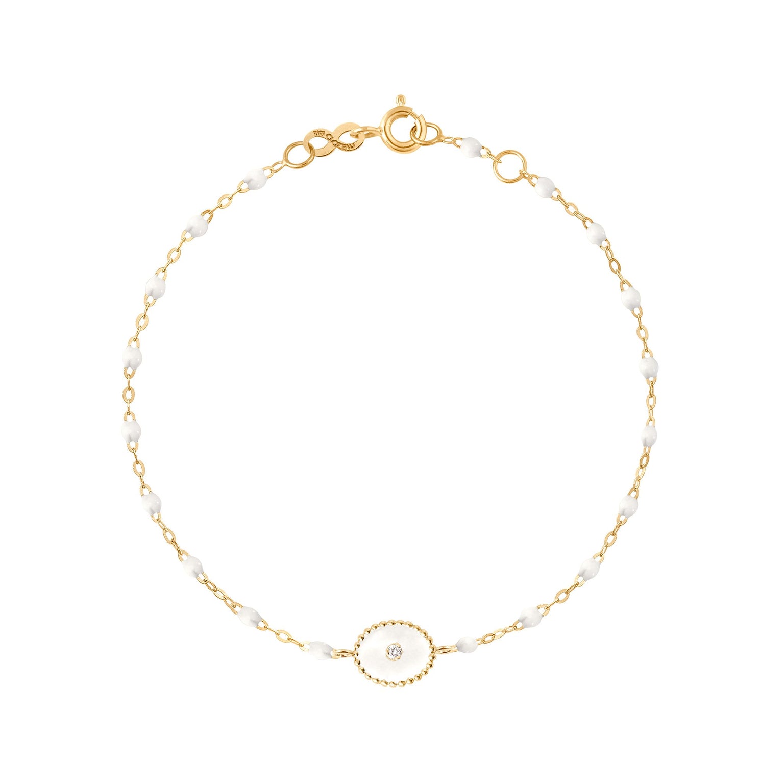 Gigi Clozeau - North Star Classic Gigi White diamond bracelet, Yellow Gold, 6.7"