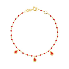 Gigi Clozeau - Poppy Mini 3 Lucky Cashmere Bracelet, Yellow Gold, 6.7"