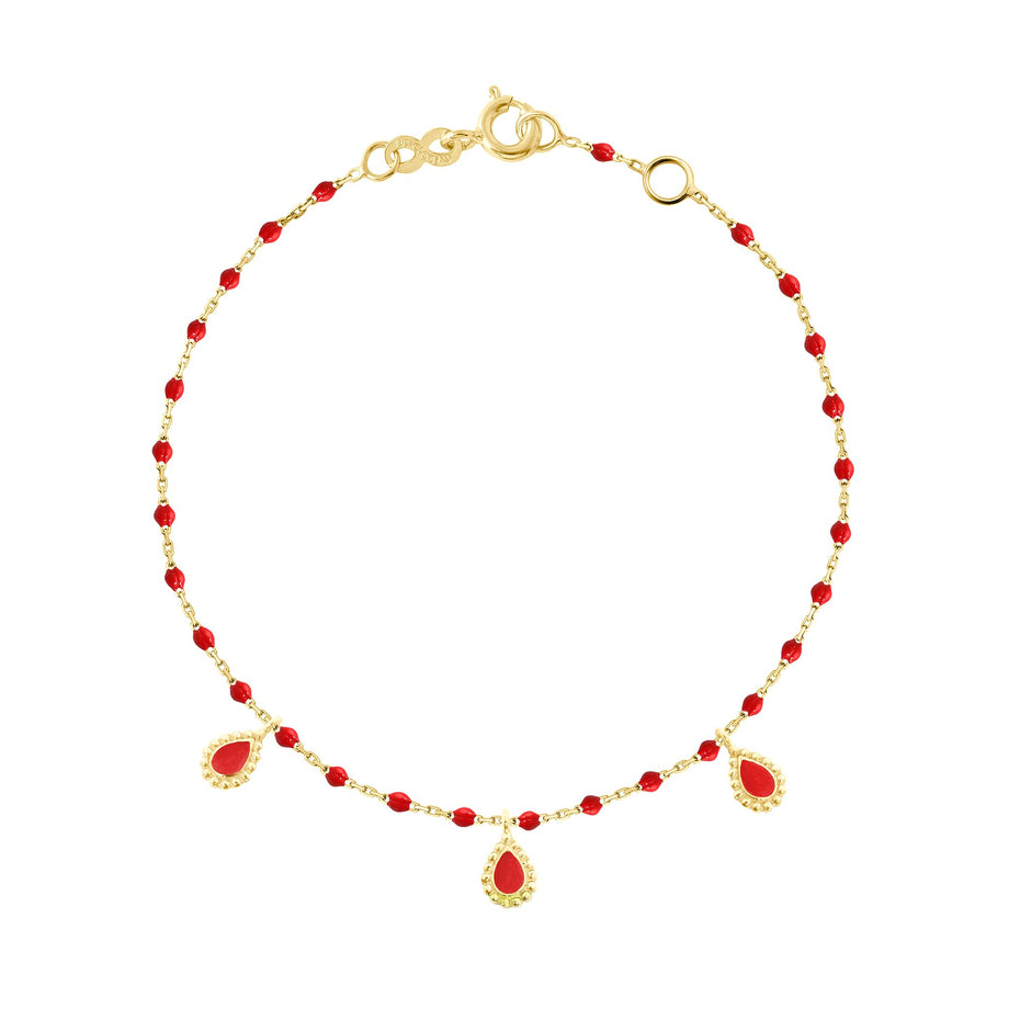 Gigi Clozeau - Poppy Mini 3 Lucky Cashmere Bracelet, Yellow Gold, 6.7