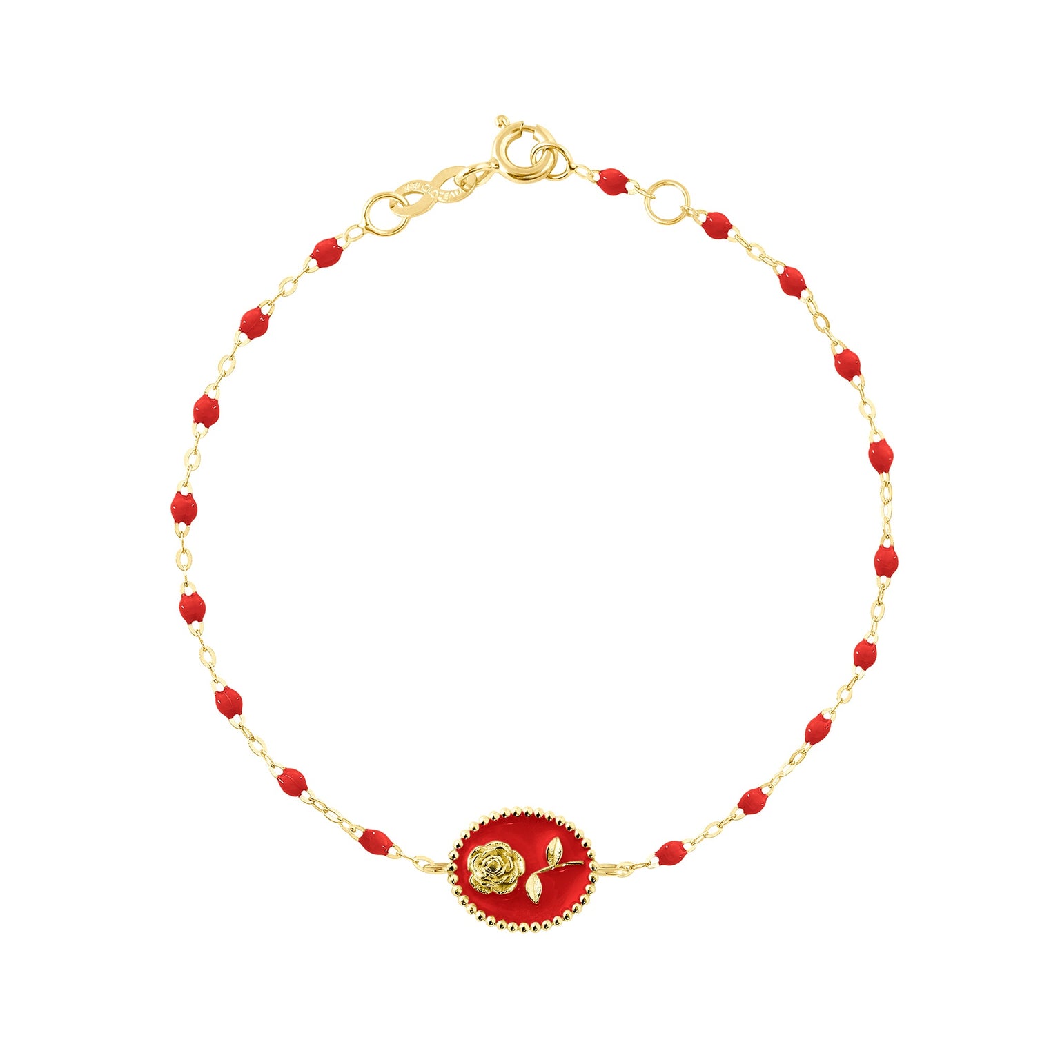 Gigi Clozeau - Poppy Rose Bracelet, Yellow Gold, 6.7"