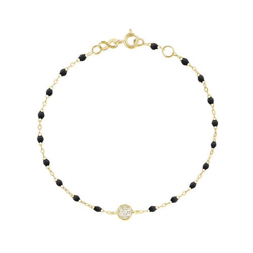 Gigi Clozeau - Puce Classic Gigi Black diamond bracelet, Yellow Gold, 6.7