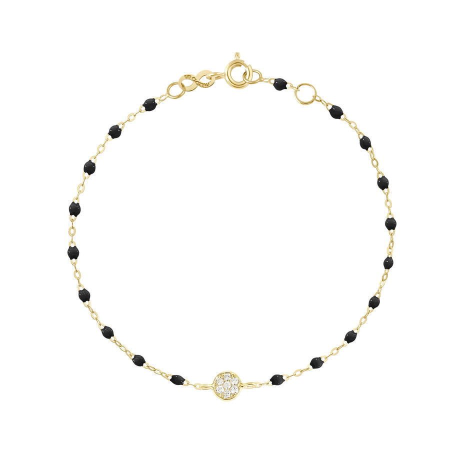 Gigi Clozeau - Puce Classic Gigi Black diamond bracelet, Yellow Gold, 6.7