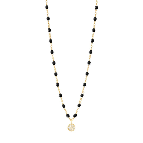 Gigi Clozeau - Puce Classic Gigi Black diamond necklace, Yellow Gold, 16.5