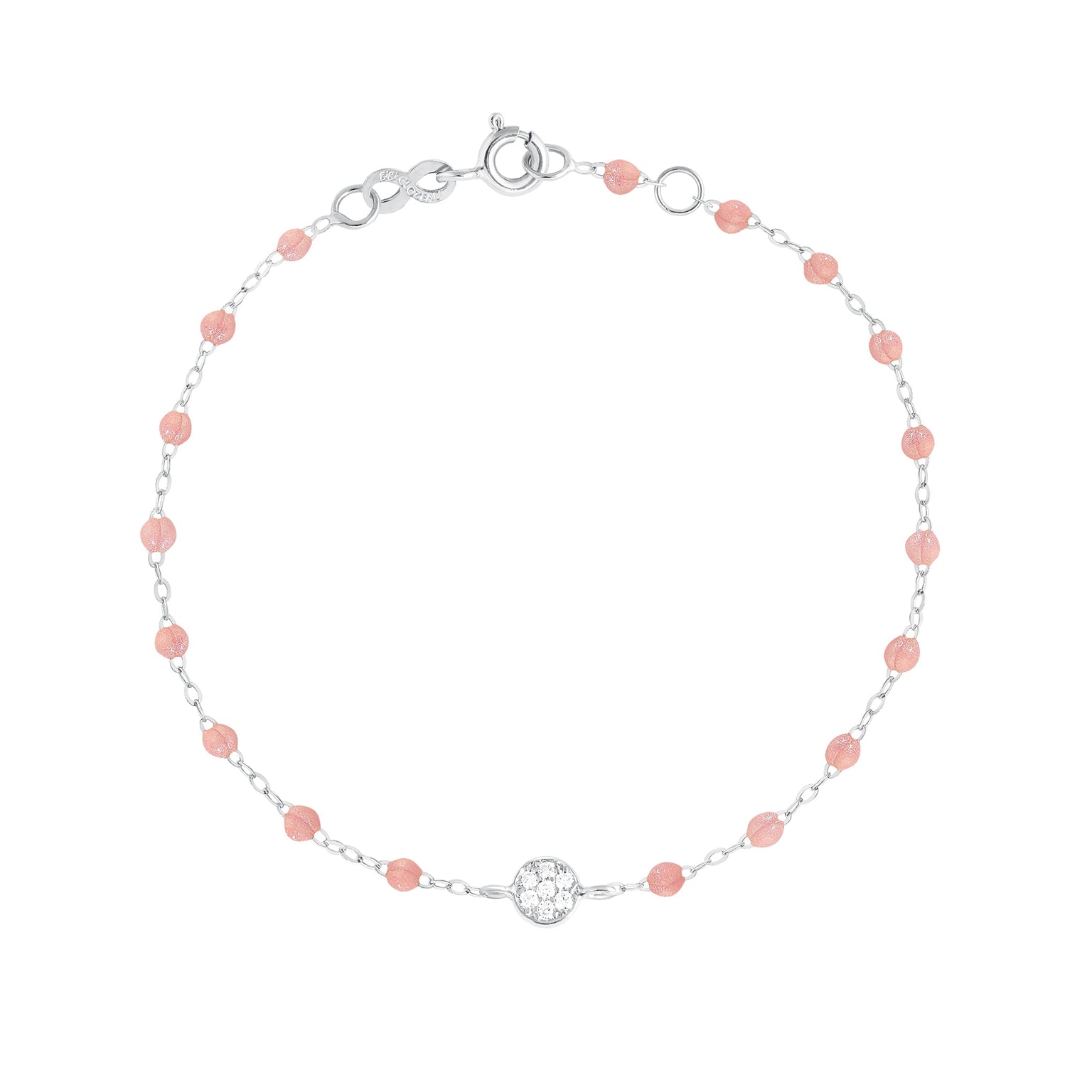 Gigi Clozeau - Puce Classic Gigi Blush diamond bracelet, White Gold, 6.7"