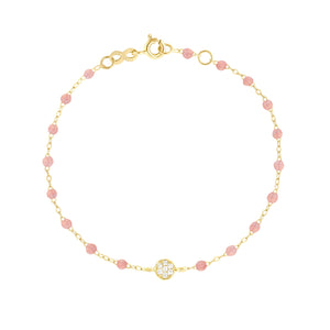 Gigi Clozeau - Puce Classic Gigi Blush diamond bracelet, Yellow Gold, 6.7"