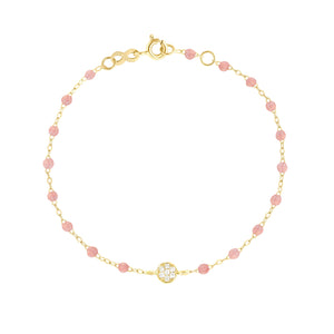 Gigi Clozeau - Puce Classic Gigi Blush diamond bracelet, Yellow Gold, 6.7"